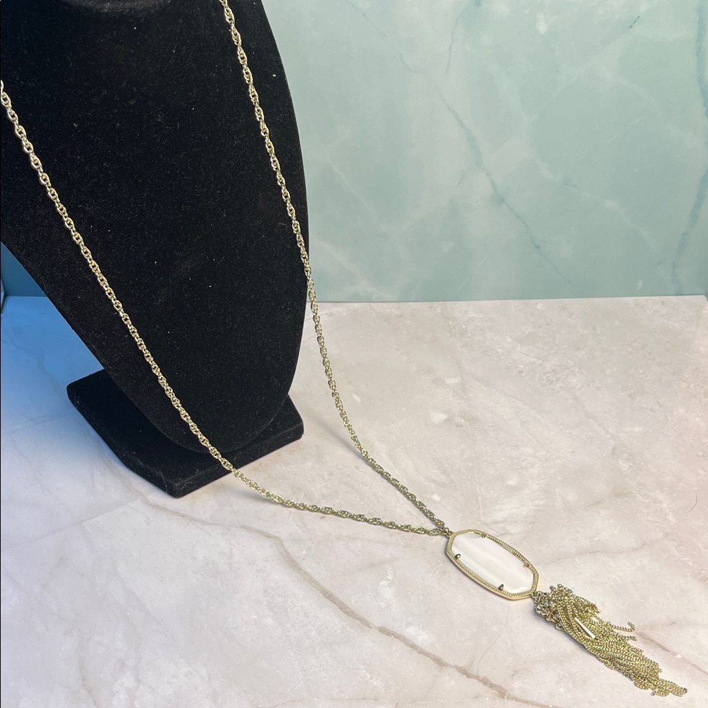 Kendra Scott Rayne Goldplated Mop Tassel Pendant Long